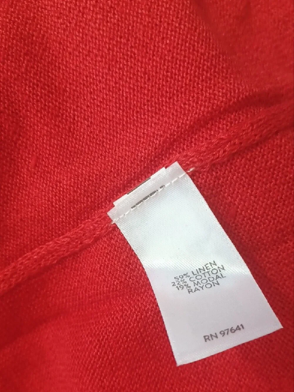 NWT Women's Open-Front Red Sweater Cardigan